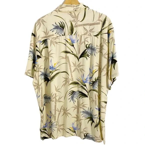 Paradise Found Men’s Multicolor Vintage 90’s Hawaiian Floral Tropical Shirt, XL - Picture 2 of 7